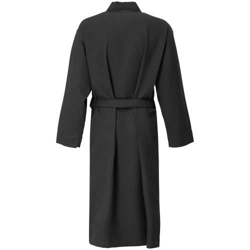 Халат вафельный Kimono, черный фото 3 Халат вафельный Kimono, черный фото 3