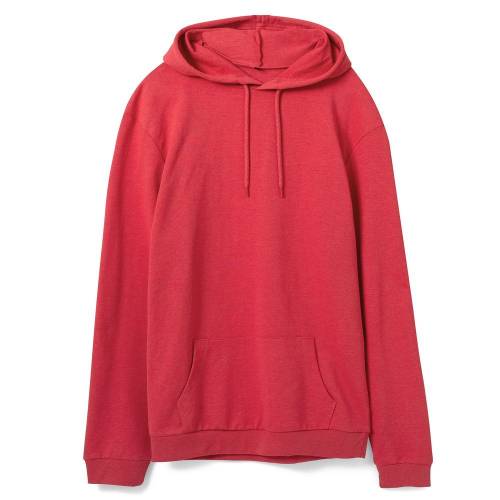 Толстовка с капюшоном унисекс Hoodie, красный меланж фото 2