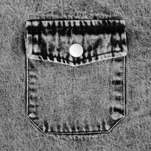 Куртка джинсовая O3, серая фото 8