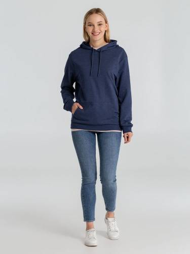 Толстовка с капюшоном унисекс Hoodie, синий меланж фото 9 Толстовка с капюшоном унисекс Hoodie, синий меланж фото 9