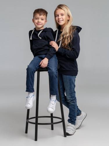 Толстовка с капюшоном детская Kirenga Kids, темно-синяя фото 13 Толстовка с капюшоном детская Kirenga Kids, темно-синяя фото 13