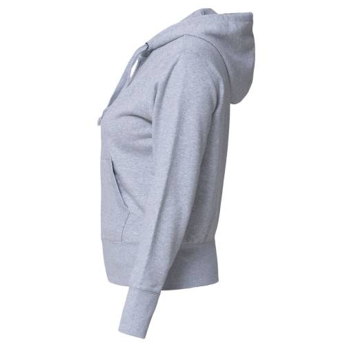 Толстовка женская Hooded Full Zip серый меланж фото 3 Толстовка женская Hooded Full Zip серый меланж фото 3
