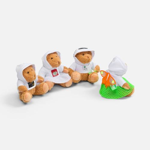 Мягкая игрушка «Мишка Cuddleton» в белом худи фото 11