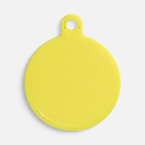 Подвеска Round, 3D-печать, желтая фото 2