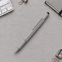 Ручка-стилус металлическая шариковая Tool с уровнем и отверткой
