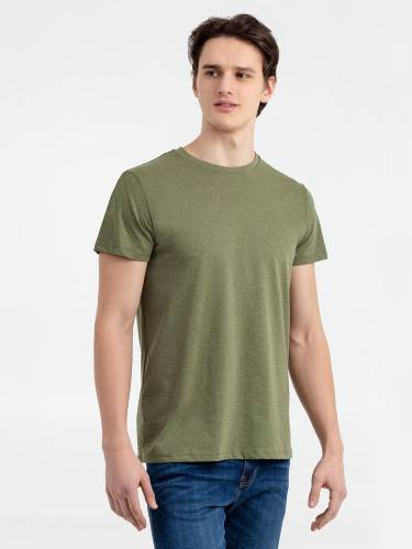 Футболка мужская Regent Fit 150, меланж хаки фото 3 Футболка мужская Regent Fit 150, меланж хаки фото 3