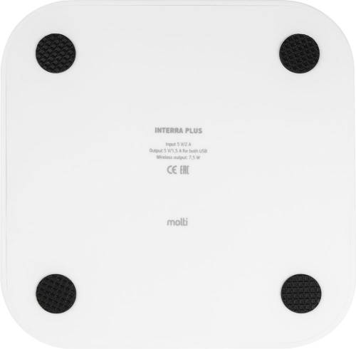 Беспроводное зарядное устройство Interra Plus, белое фото 8