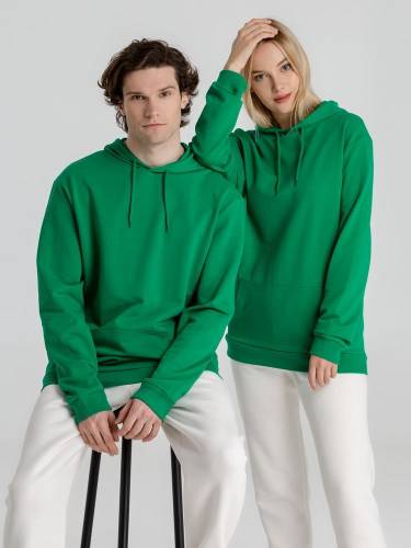 Толстовка с капюшоном унисекс Hoodie, зеленая фото 15 Толстовка с капюшоном унисекс Hoodie, зеленая фото 15