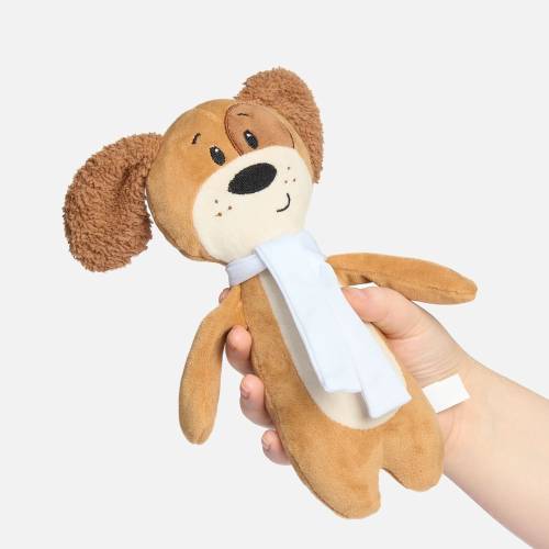 Мягкая игрушка Beastie Toys, собачка с белым шарфом фото 3 Мягкая игрушка Beastie Toys, собачка с белым шарфом фото 3