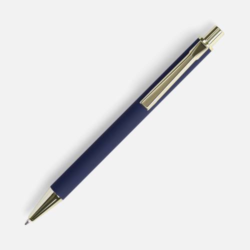 Ручка шариковая Lobby Soft Touch Gold, синяя фото 3 Ручка шариковая Lobby Soft Touch Gold, синяя фото 3