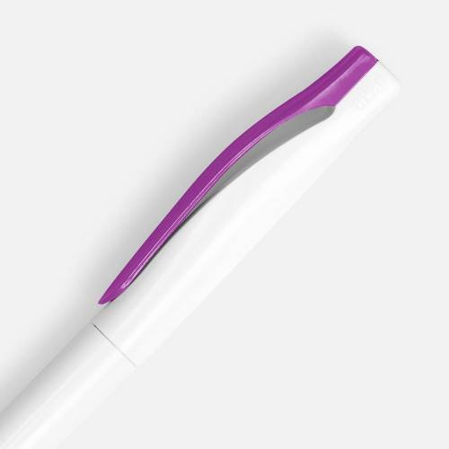 Ручка шариковая Pin, белая с фиолетовым фото 4 Ручка шариковая Pin, белая с фиолетовым фото 4