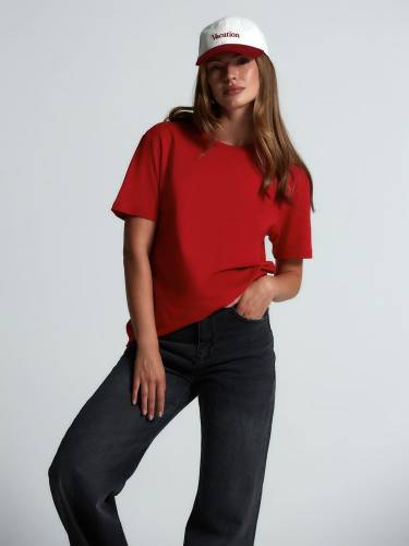 Футболка унисекс Streetwise, красная фото 8 Футболка унисекс Streetwise, красная фото 8