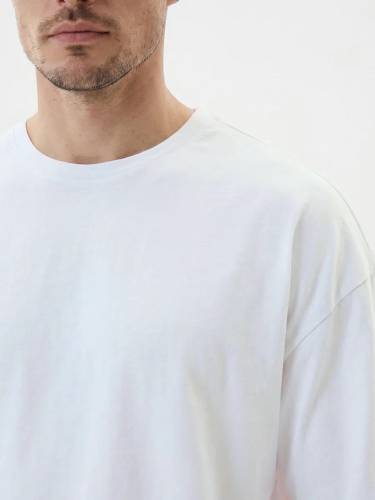 Футболка Oversize Premium 210, белая фото 4