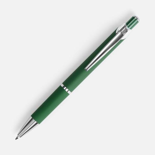 Ручка шариковая Chromos Soft Touch, зеленая фото 3 Ручка шариковая Chromos Soft Touch, зеленая фото 3