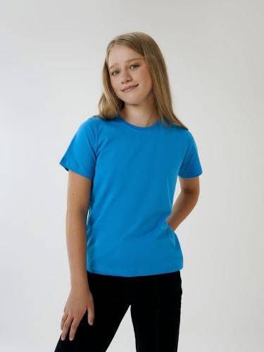 Футболка детская T-Bolka Kids, бирюзовая фото 4 Футболка детская T-Bolka Kids, бирюзовая фото 4