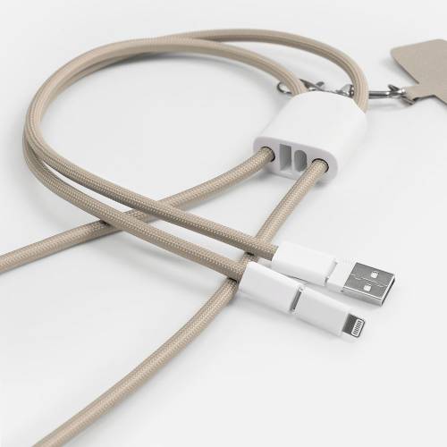 Кабель-ланьярд energyFlex Pro, серо-бежевый фото 2