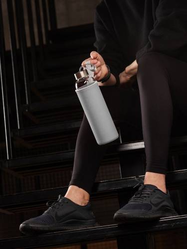 Бутылка для воды Sleeve Ace, серая фото 8
