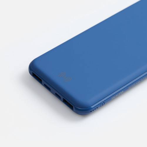 Аккумулятор с беспроводной зарядкой All Day Wireless 10000 мАч, синий фото 6