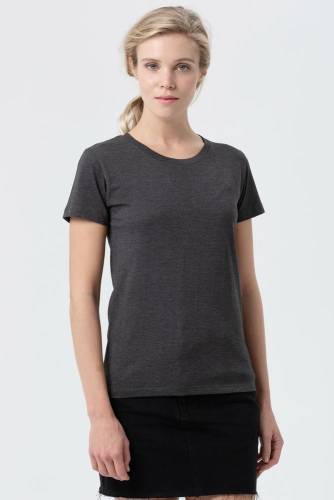 Футболка женская Regent Fit Women, черный меланж фото 5 Футболка женская Regent Fit Women, черный меланж фото 5