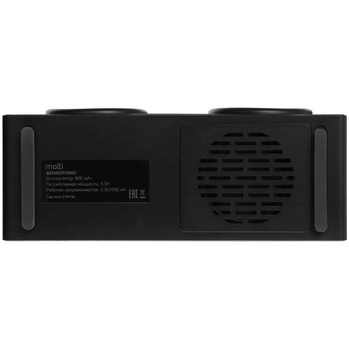 Bluetooth-колонка со светомузыкой Sensofonic, черная фото 8 Bluetooth-колонка со светомузыкой Sensofonic, черная фото 8