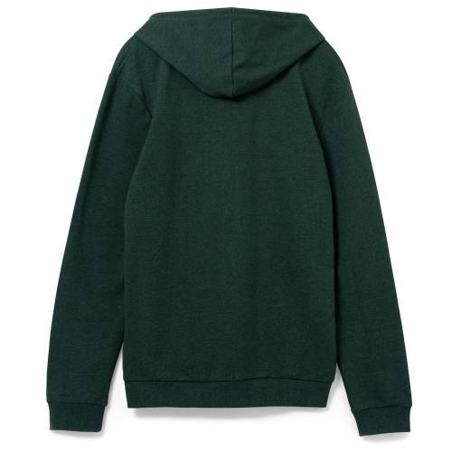 Толстовка с капюшоном унисекс Hoodie, темно-зеленый меланж фото 3 Толстовка с капюшоном унисекс Hoodie, темно-зеленый меланж фото 3