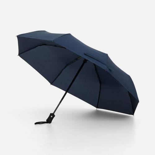 Зонт складной Monsoon, темно-синий фото 2 Зонт складной Monsoon, темно-синий фото 2
