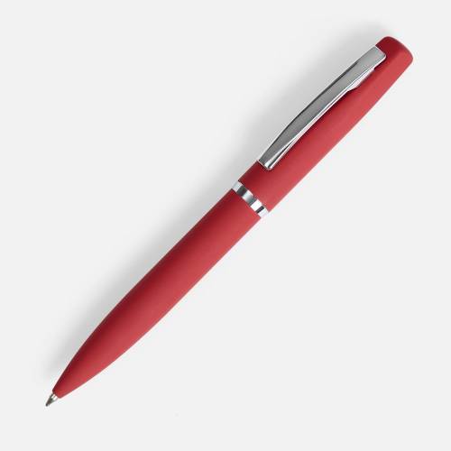 Ручка шариковая Bolt Soft Touch, красная фото 2