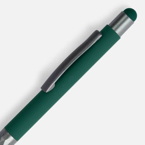 Ручка шариковая Digit Soft Touch со стилусом, зеленая фото 4 Ручка шариковая Digit Soft Touch со стилусом, зеленая фото 4
