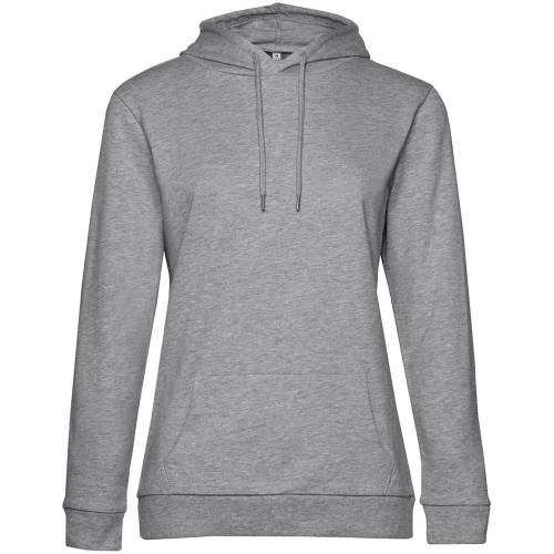 Толстовка с капюшоном женская Hoodie, серый меланж Толстовка с капюшоном женская Hoodie, серый меланж