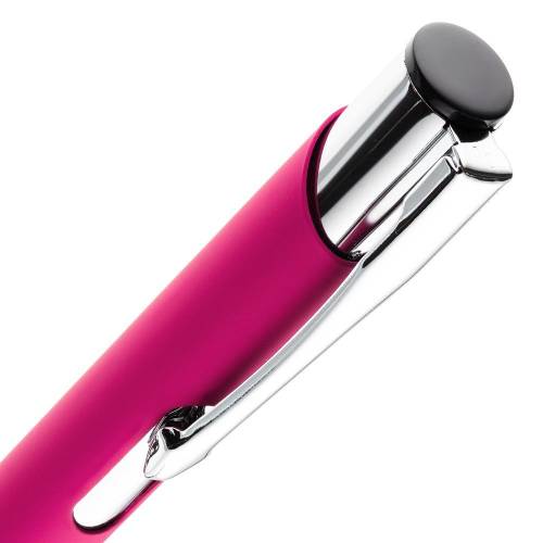Ручка шариковая Keskus Soft Touch, розовая фото 5