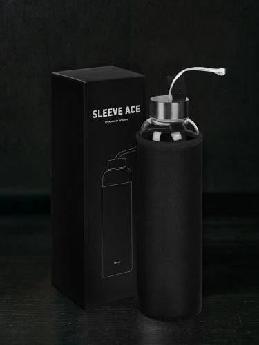 Бутылка для воды Sleeve Ace, черная фото 7 Бутылка для воды Sleeve Ace, черная фото 7