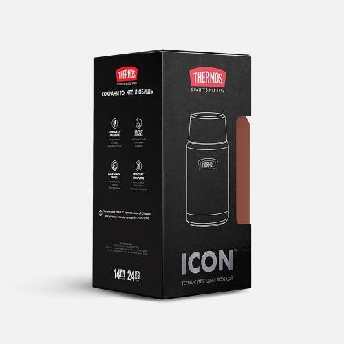 Термос для еды Icon 710, коричневый фото 9 Термос для еды Icon 710, коричневый фото 9