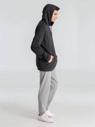 Толстовка с капюшоном унисекс Hoodie, серый меланж (антрацит) фото 11 Толстовка с капюшоном унисекс Hoodie, серый меланж (антрацит) фото 11