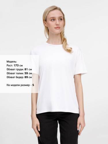 Футболка унисекс Senti, белая фото 9