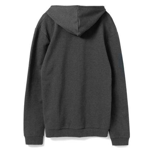 Толстовка с капюшоном унисекс Hoodie, серый меланж (антрацит) фото 3 Толстовка с капюшоном унисекс Hoodie, серый меланж (антрацит) фото 3