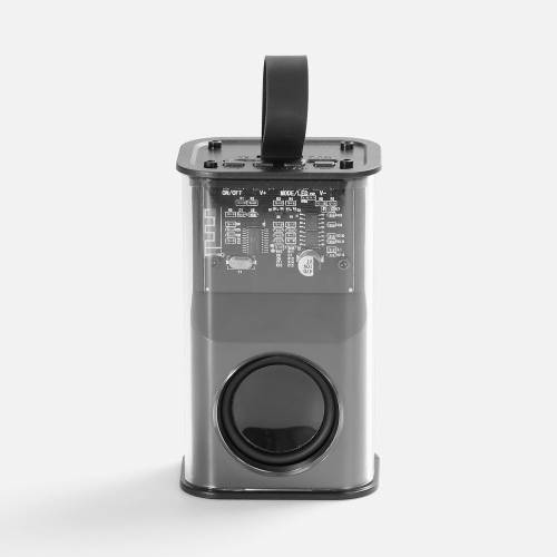 Bluetooth-колонка с подсветкой Groove, серая фото 3 Bluetooth-колонка с подсветкой Groove, серая фото 3