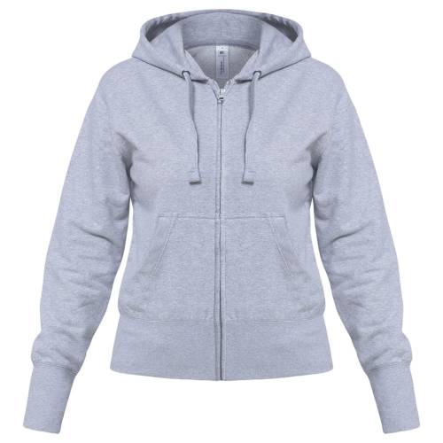 Толстовка женская Hooded Full Zip серый меланж фото 2 Толстовка женская Hooded Full Zip серый меланж фото 2