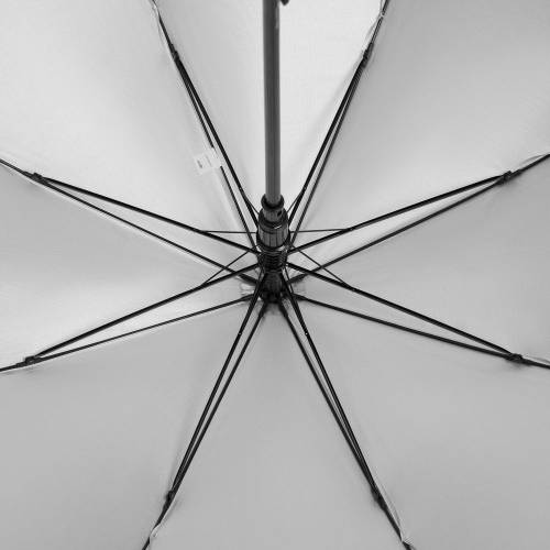 Зонт-трость Standard, белый с серебристым внутри фото 7 Зонт-трость Standard, белый с серебристым внутри фото 7