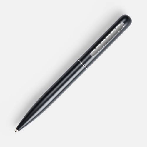 Ручка шариковая Scribo, матовая черная фото 3