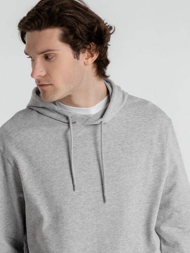 Толстовка с капюшоном унисекс Hoodie, серый меланж фото 9 Толстовка с капюшоном унисекс Hoodie, серый меланж фото 9