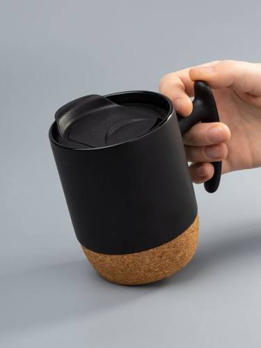 Кружка Corky Grip, черная фото 8
