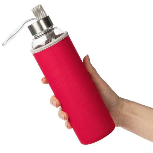 Бутылка для воды Sleeve Ace, красная фото 5 Бутылка для воды Sleeve Ace, красная фото 5