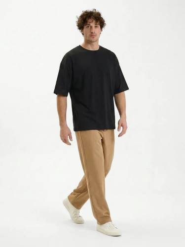 Футболка Oversize Premium 210, черная фото 7