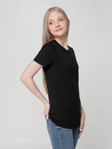 Футболка женская T-bolka Lady, черная фото 7