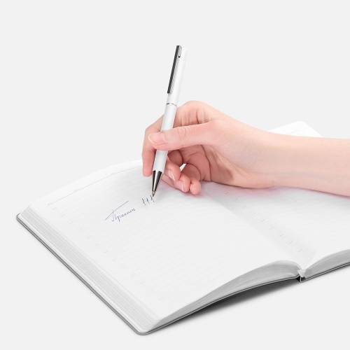 Ручка шариковая Blade Soft Touch, белая фото 5
