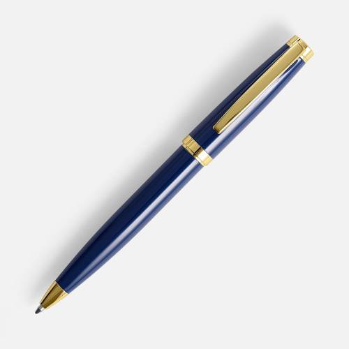 Ручка шариковая Letra Gold, глянцевая, темно-синяя фото 3 Ручка шариковая Letra Gold, глянцевая, темно-синяя фото 3