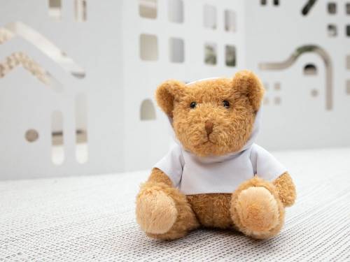 Мягкая игрушка «Мишка Cuddleton» в белом худи фото 8