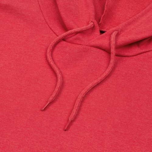 Толстовка с капюшоном унисекс Hoodie, красный меланж фото 4