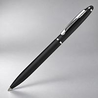 Ручка шариковая металлическая Глори Софт soft-touch со стилусом