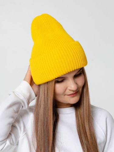 Шапка Flette, желтая фото 7